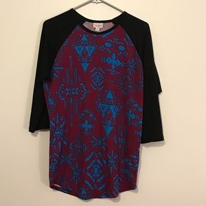 Black, Red and Blue Geometric LuLaRoe Randy